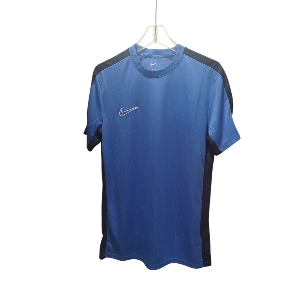 Nike Dri-Fit Athletic Shirt Men’s Size M Blue Black Short Sleeve Training Gym